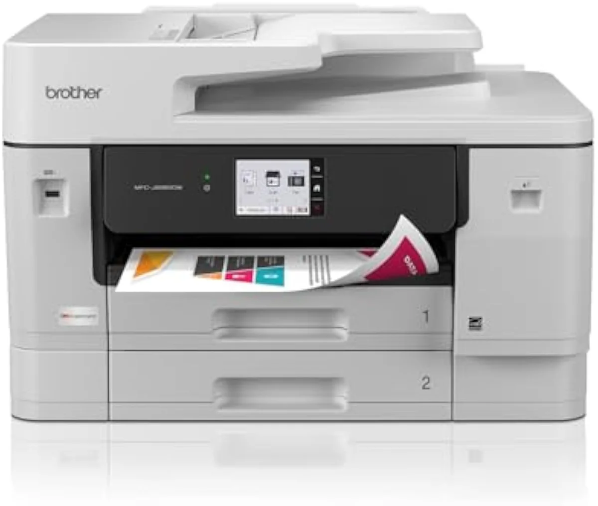 Brother INKvestment 6960 tabloid all-in-one wireless inkjet printer with two paper trays