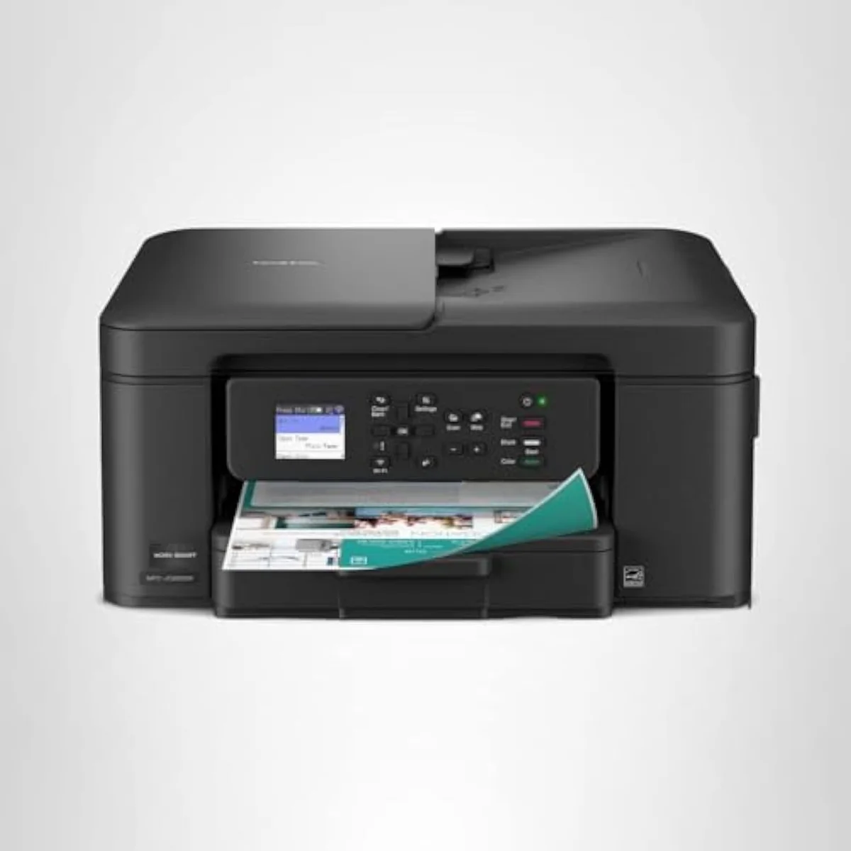 Brother Work Smart 1360 shown from the front with the paper tray loaded