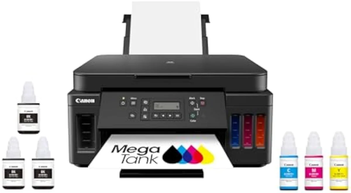 Canon PIXMA G6020 MegaTank supertank wireless all-in-one inkjet printer