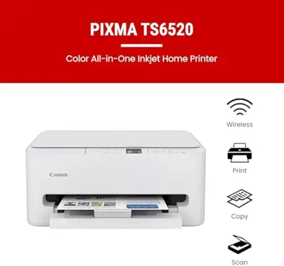 Canon PIXMA TS6520 Wireless Color Inkjet Printer Duplex Printing - view 2