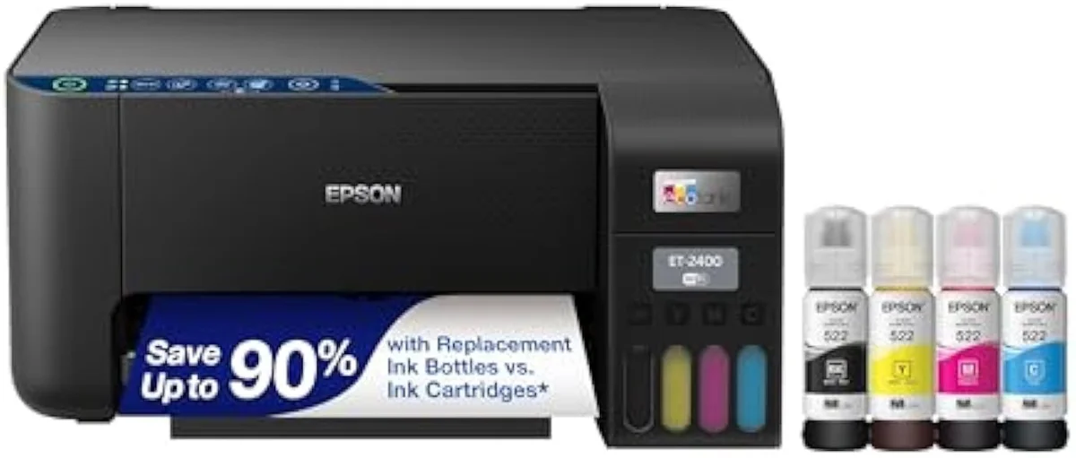 Epson EcoTank ET-2400 refillable supertank wireless all-in-one inkjet printer