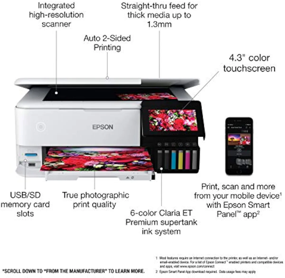 Epson EcoTank Photo ET-8500 Wireless Color All-in-One Supertank Printer — our #1 pick in action