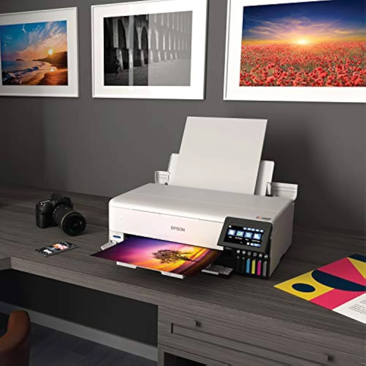 Epson EcoTank Photo ET-8550 wide-format paper path for 13 by 19 inch prints