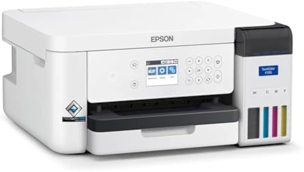 Epson SureColor F170 dedicated dye-sublimation printer, ships with sublimation ink