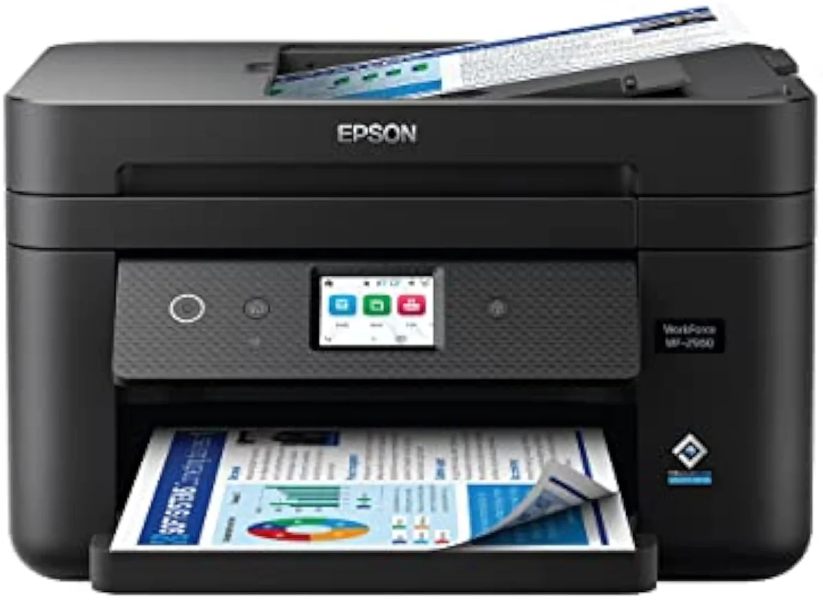 Epson WorkForce WF-2960 home-office all-in-one wireless inkjet printer that uses 232-series DURABrite pigment cartridges