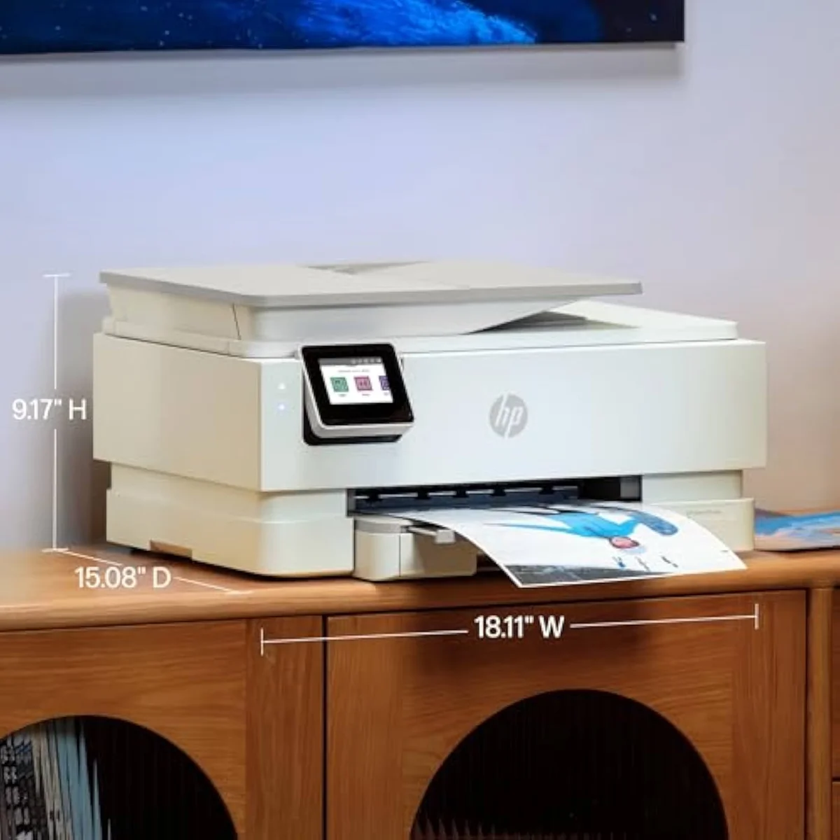 HP Envy Photo 7975 color touchscreen control panel